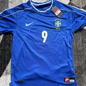 Nike Brazil Blue Soccer Jersey
